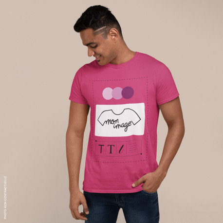 T-Shirt Homme personnalisé - rose